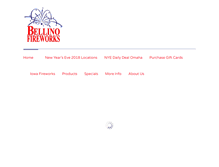 Tablet Screenshot of bellinofireworks.com